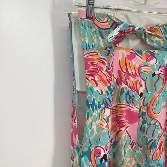 Lilly Pulitzer Franco Printed Flamingo Strapless Summer Beach Dress Size 0 - Picture 7 of 11